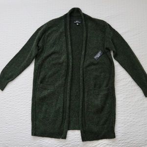 SFW Long Green Cardigan
